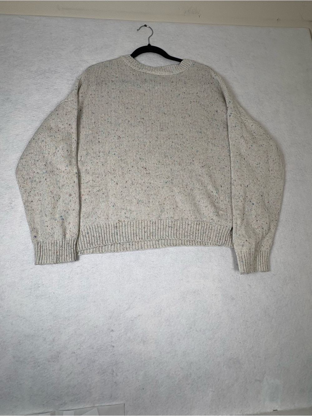 FRIENDS Cream Speckled Crewneck Sweater